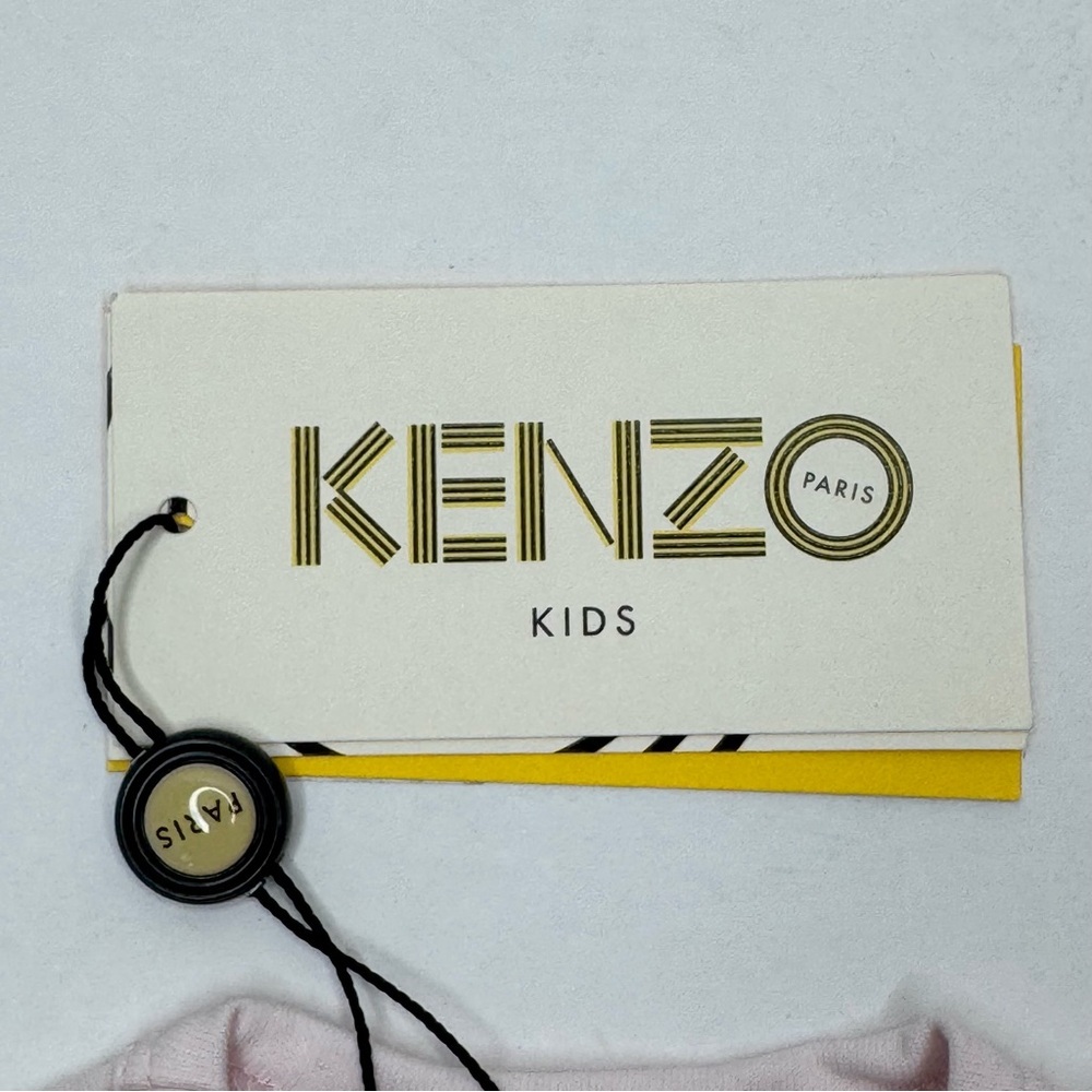 NWT KENZO Baby Elephant Logo 2 Piece Set Top Leggings Pink Reversible Size 3M - Picture 5 of 16